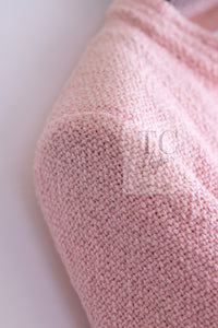 CHANEL 16C Pink CC Pearl Buttons Cotton Collarless Jacket 34 シャネル 一番人気 ピンク CC パール ボタン コットン ノーカラー ジャケット 即発