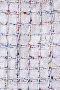 CHANEL 18S White Mix Cotton Tweed Coat Jacket 36 38 シャネル ホワイト ミックス コットン ツイード コート ジャケット 即発