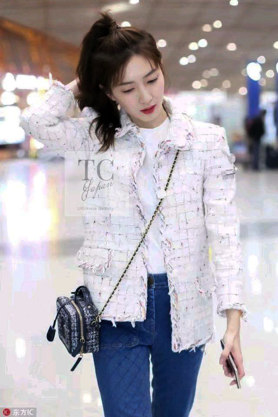 CHANEL 18S White Mix Cotton Tweed Coat Jacket 36 38 シャネル ホワイト ミックス コットン ツイード コート ジャケット 即発