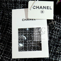 CHANEL 19PS Black Gray Silver Metallic Cropped Tweed Jacket 38 シャネル グレー シルバー メタリック クロップド ツイード ジャケット 即発