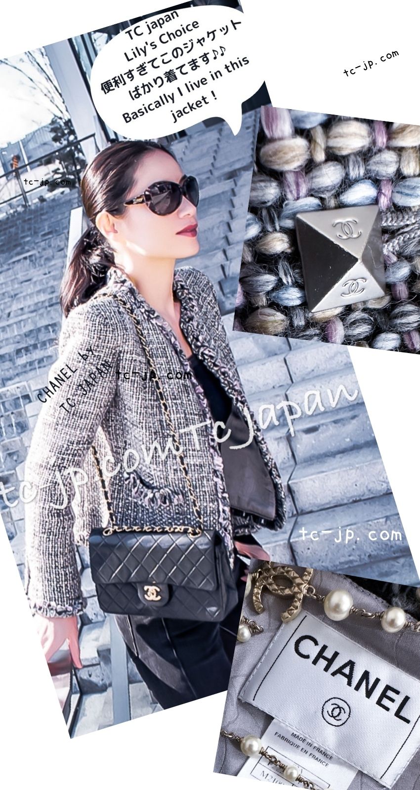 CHANEL 03A Lavender Pink Gray Multicolor Lesage Wool Tweed Jacket 34 36 シャネル ラベンダー ピンク グレー ルサージュ ツイード ジャケット 即発