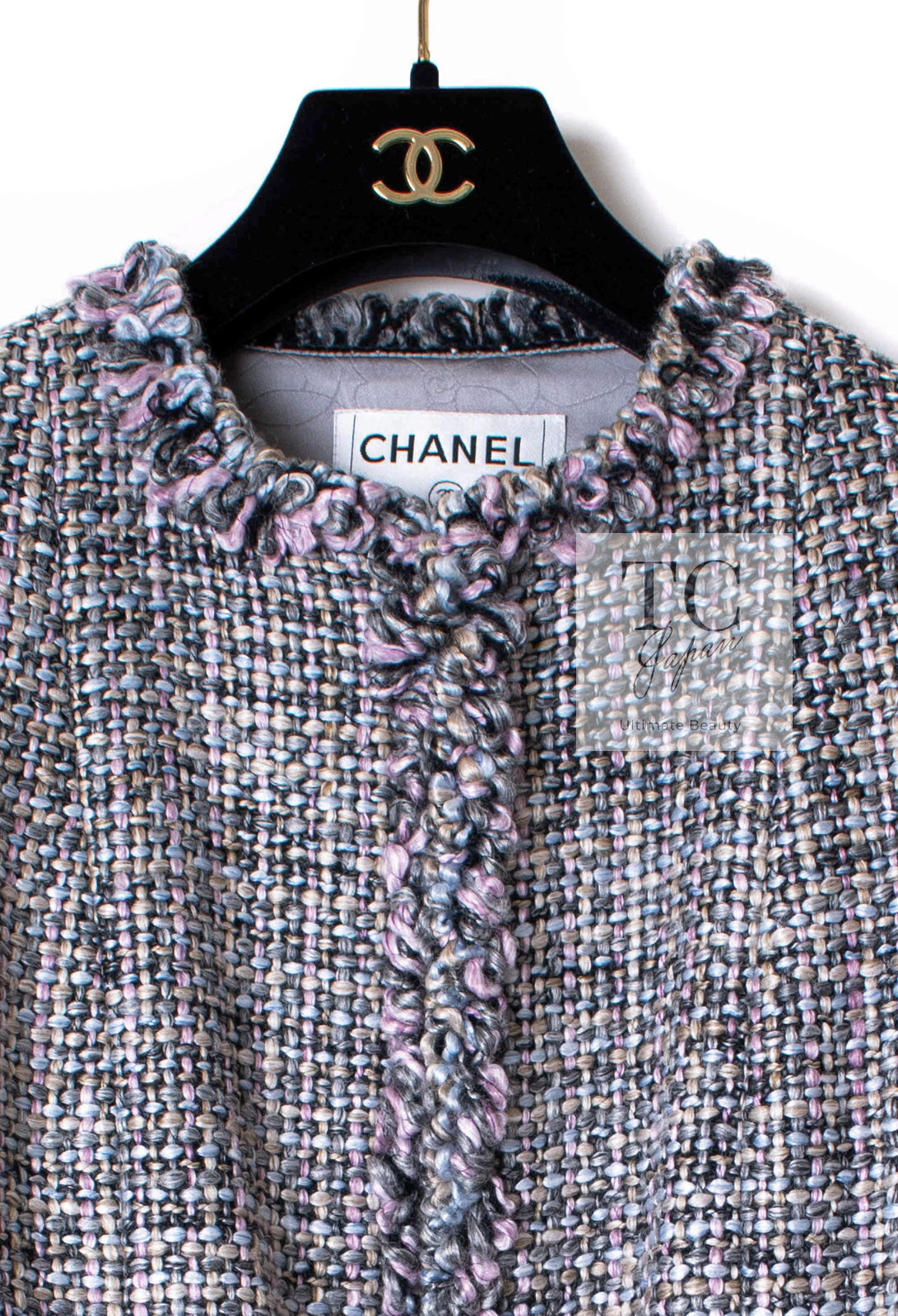 CHANEL 03A Lavender Pink Gray Multicolor Lesage Wool Tweed Jacket 34 36 シャネル ラベンダー ピンク グレー ルサージュ ツイード ジャケット 即発