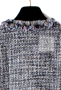 CHANEL 03A Lavender Pink Gray Multicolor Lesage Wool Tweed Jacket 34 36 シャネル ラベンダー ピンク グレー ルサージュ ツイード ジャケット 即発
