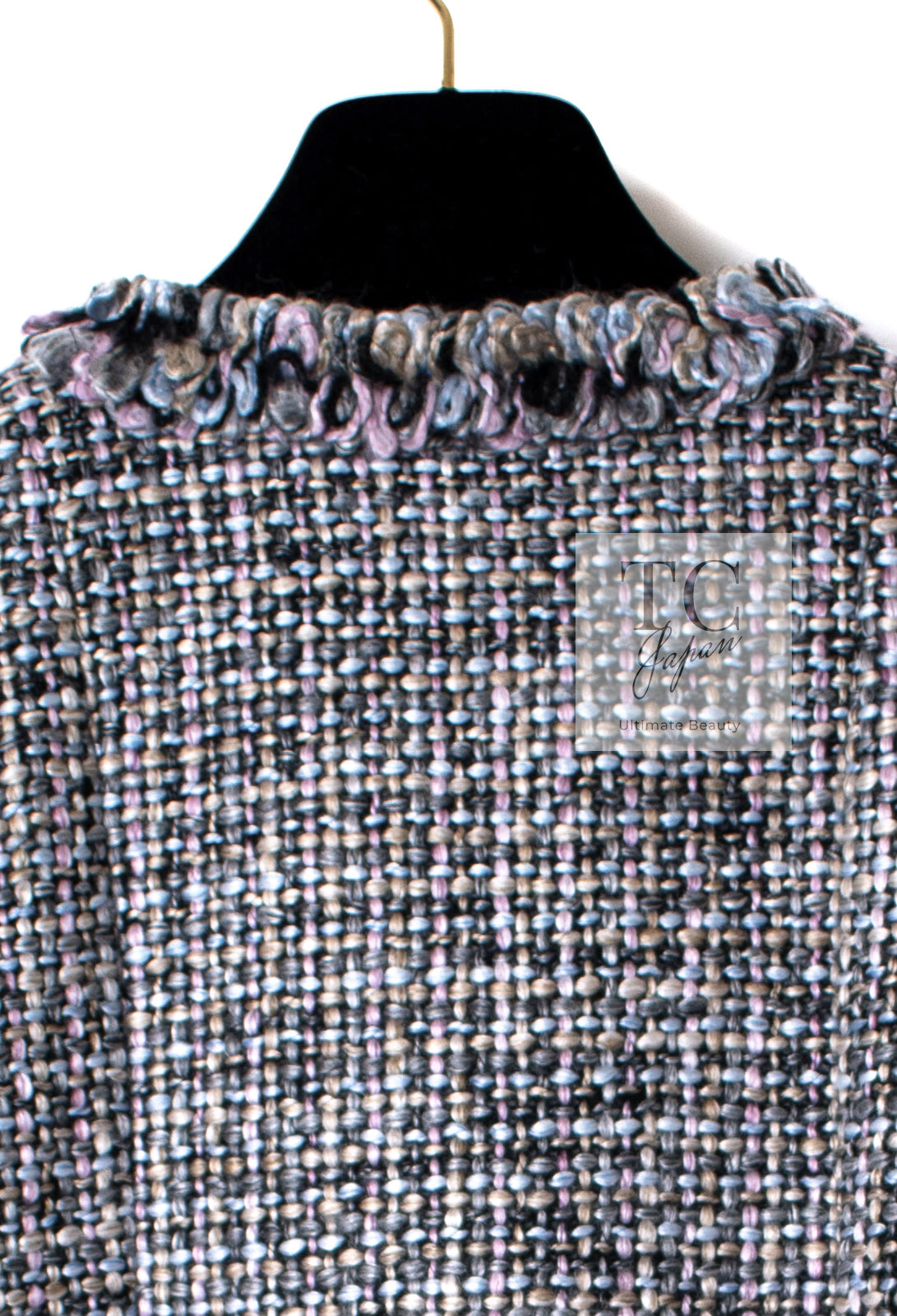CHANEL 03A Lavender Pink Gray Multicolor Lesage Wool Tweed Jacket 34 36 シャネル ラベンダー ピンク グレー ルサージュ ツイード ジャケット 即発