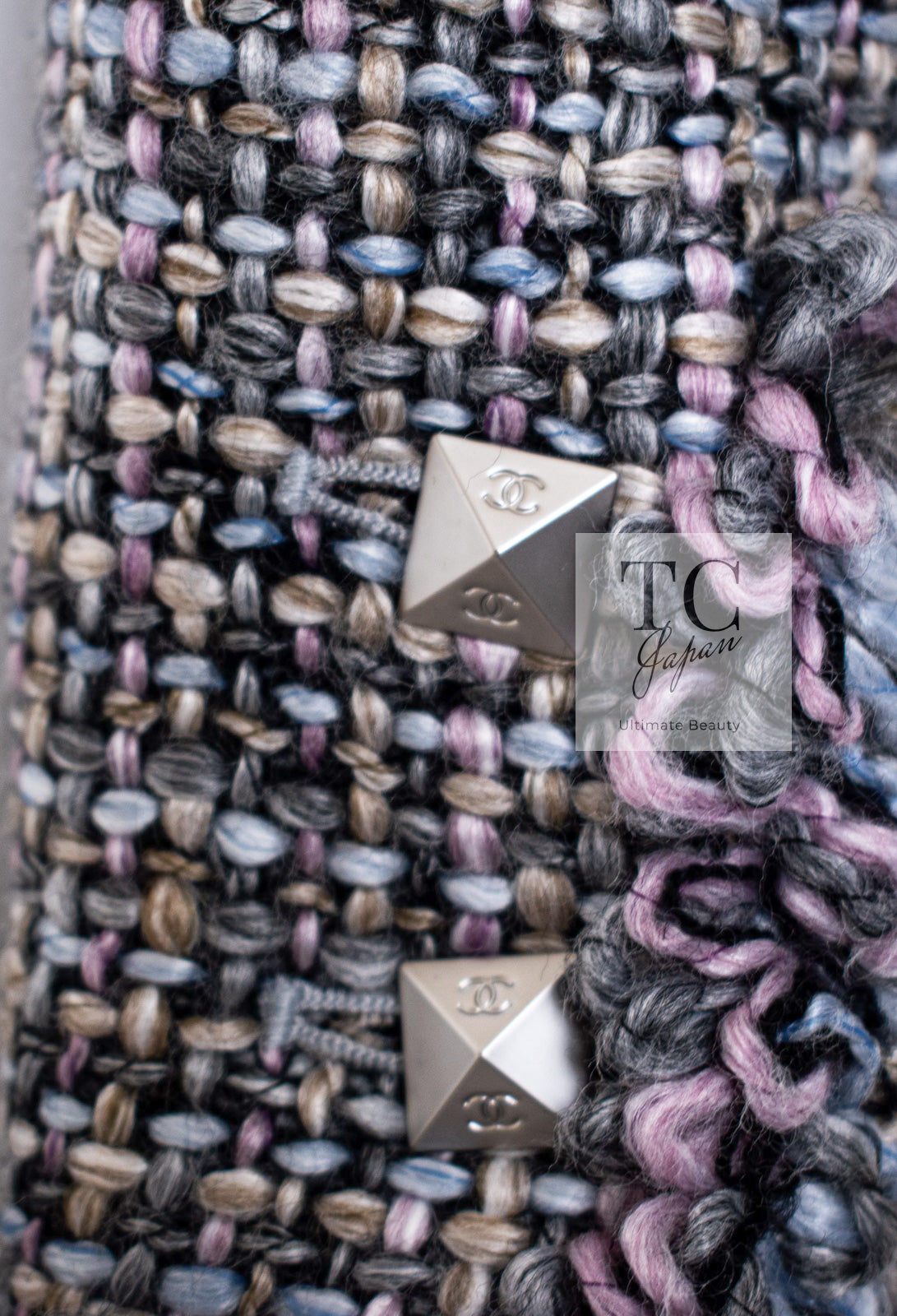 CHANEL 03A Lavender Pink Gray Multicolor Lesage Wool Tweed Jacket 34 36 シャネル ラベンダー ピンク グレー ルサージュ ツイード ジャケット 即発