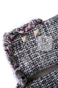 CHANEL 03A Lavender Pink Gray Multicolor Lesage Wool Tweed Jacket 34 36 シャネル ラベンダー ピンク グレー ルサージュ ツイード ジャケット 即発