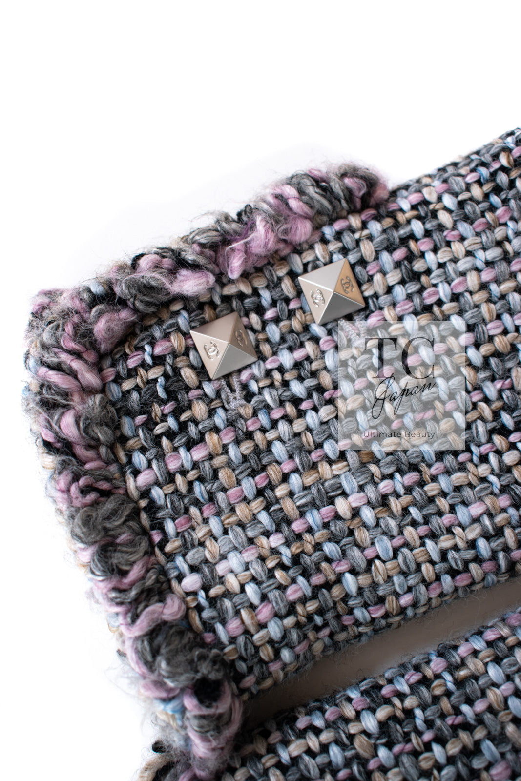 CHANEL 03A Lavender Pink Gray Multicolor Lesage Wool Tweed Jacket 34 36 シャネル ラベンダー ピンク グレー ルサージュ ツイード ジャケット 即発