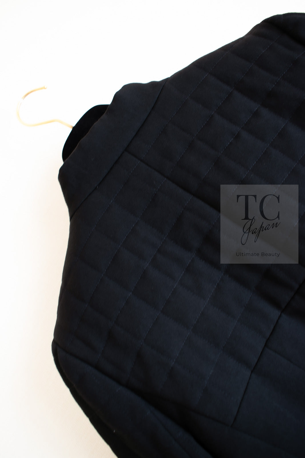 CHANEL 06PF Black Quilted Wool Jacket 38 シャネル ブラック キルティング ウール ジャケット 即発
