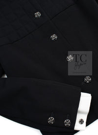 CHANEL 06PF Black Quilted Wool Jacket 38 シャネル ブラック キルティング ウール ジャケット 即発