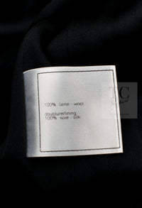 CHANEL 06PF Black Quilted Wool Jacket 38 シャネル ブラック キルティング ウール ジャケット 即発