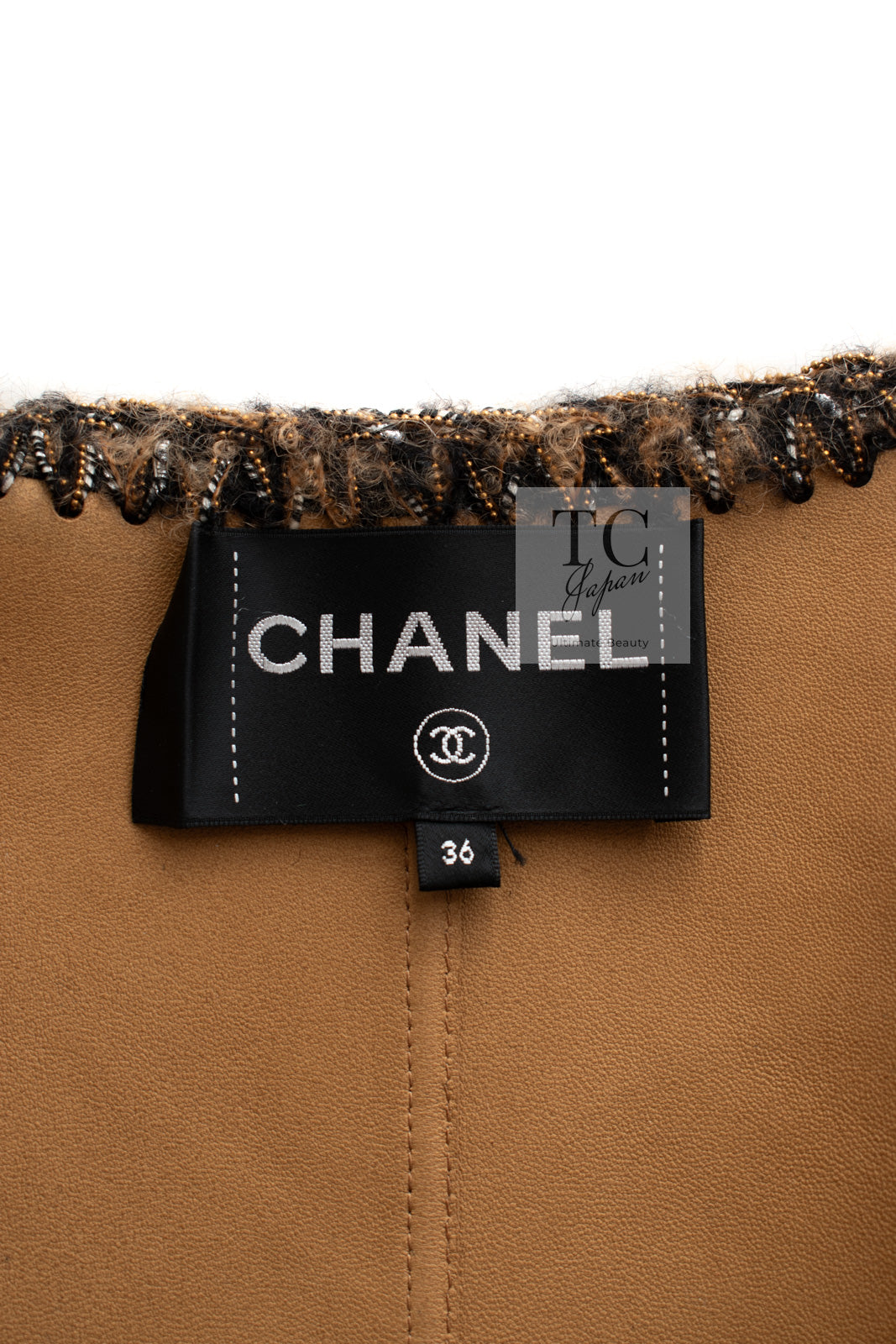 CHANEL 17B Black Lambskin Leather Chain Trim Jacket 36 シャネル ブラック ラム スキン レザー チェーン トリム ジャケット 即発