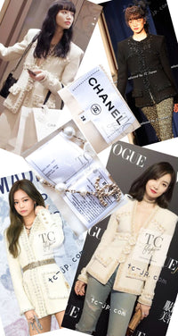 CHANEL 17PF Ivory Creme Gold Trim Wool Tweed Jacket 38 シャネル アイボリー クリーム ゴールド トリミング ウール ジャケット 即発