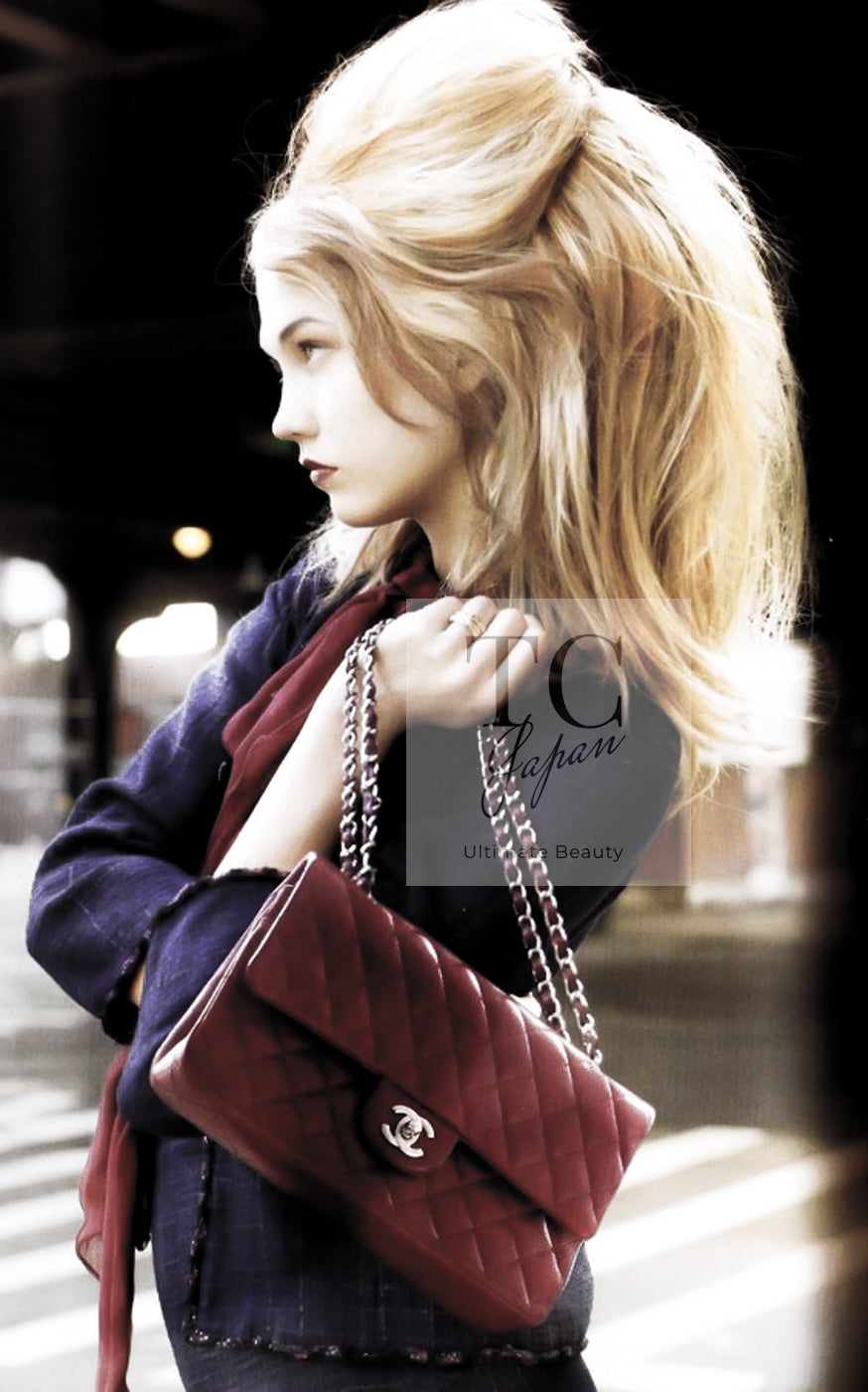 シャネル ジャケット CHANEL ブラック レッド トリミング ウール