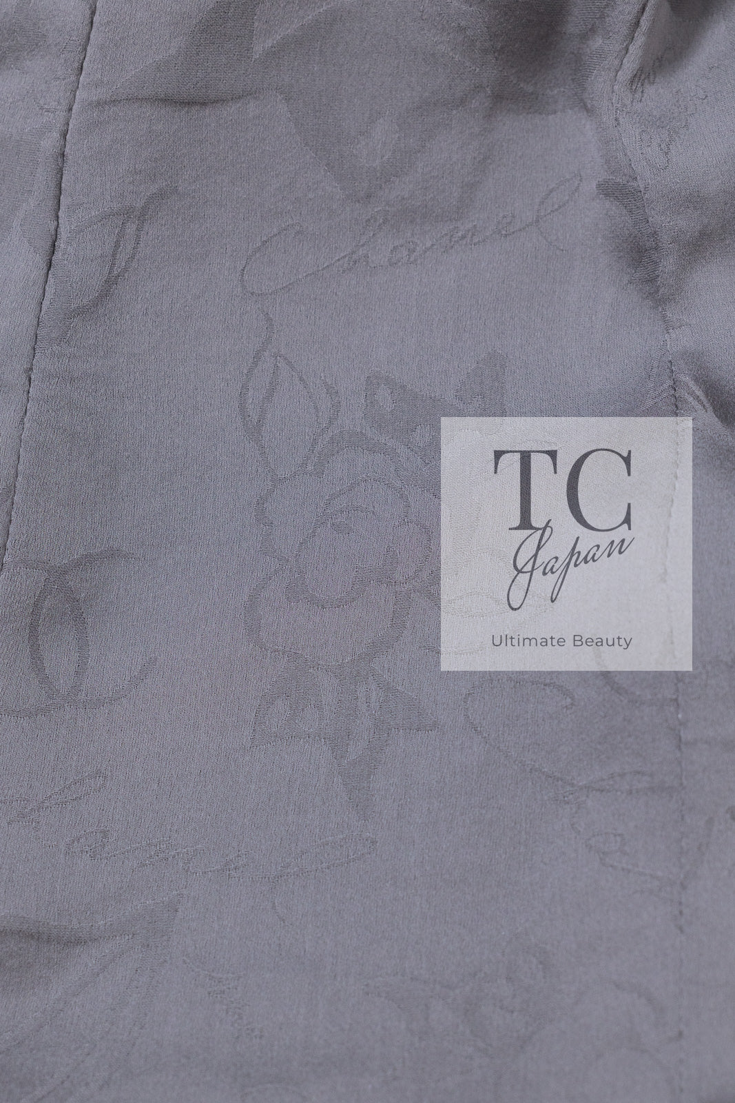 CHANEL 10S Gray Pearl Button Tweed Jacket 34 シャネル グレー パール ココボタン ツイード ジャケット 即発