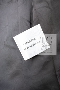 CHANEL 10S Gray Pearl Button Tweed Jacket 34 シャネル グレー パール ココボタン ツイード ジャケット 即発