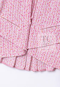 CHANEL 16S Pink Ribbon Fantasy Cotton Tweed Jacket 36 シャネル ピンク リボン ファンタジー コットン ツイード ジャケット 即発