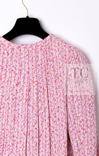 CHANEL 16S Pink Ribbon Fantasy Cotton Tweed Jacket 36 シャネル ピンク リボン ファンタジー コットン ツイード ジャケット 即発