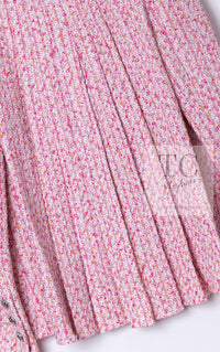 CHANEL 16S Pink Ribbon Fantasy Cotton Tweed Jacket 36 シャネル ピンク リボン ファンタジー コットン ツイード ジャケット 即発