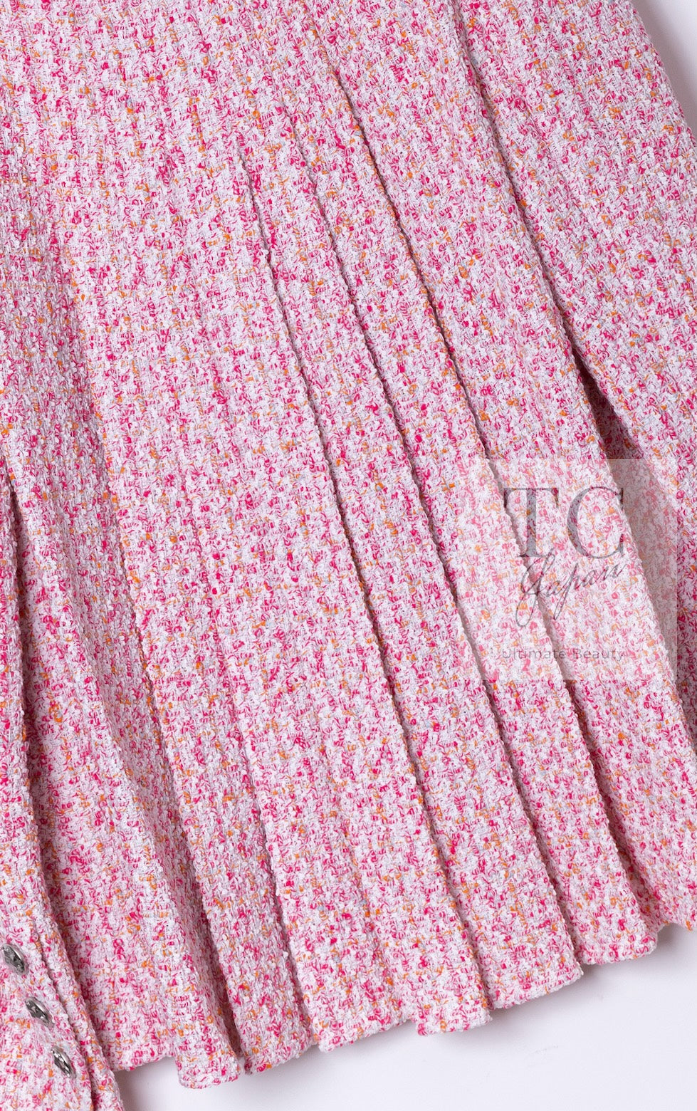 CHANEL 16S Pink Ribbon Fantasy Cotton Tweed Jacket 36 シャネル ピンク リボン ファンタジー コットン ツイード ジャケット 即発