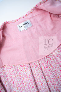 CHANEL 16S Pink Ribbon Fantasy Cotton Tweed Jacket 36 シャネル ピンク リボン ファンタジー コットン ツイード ジャケット 即発