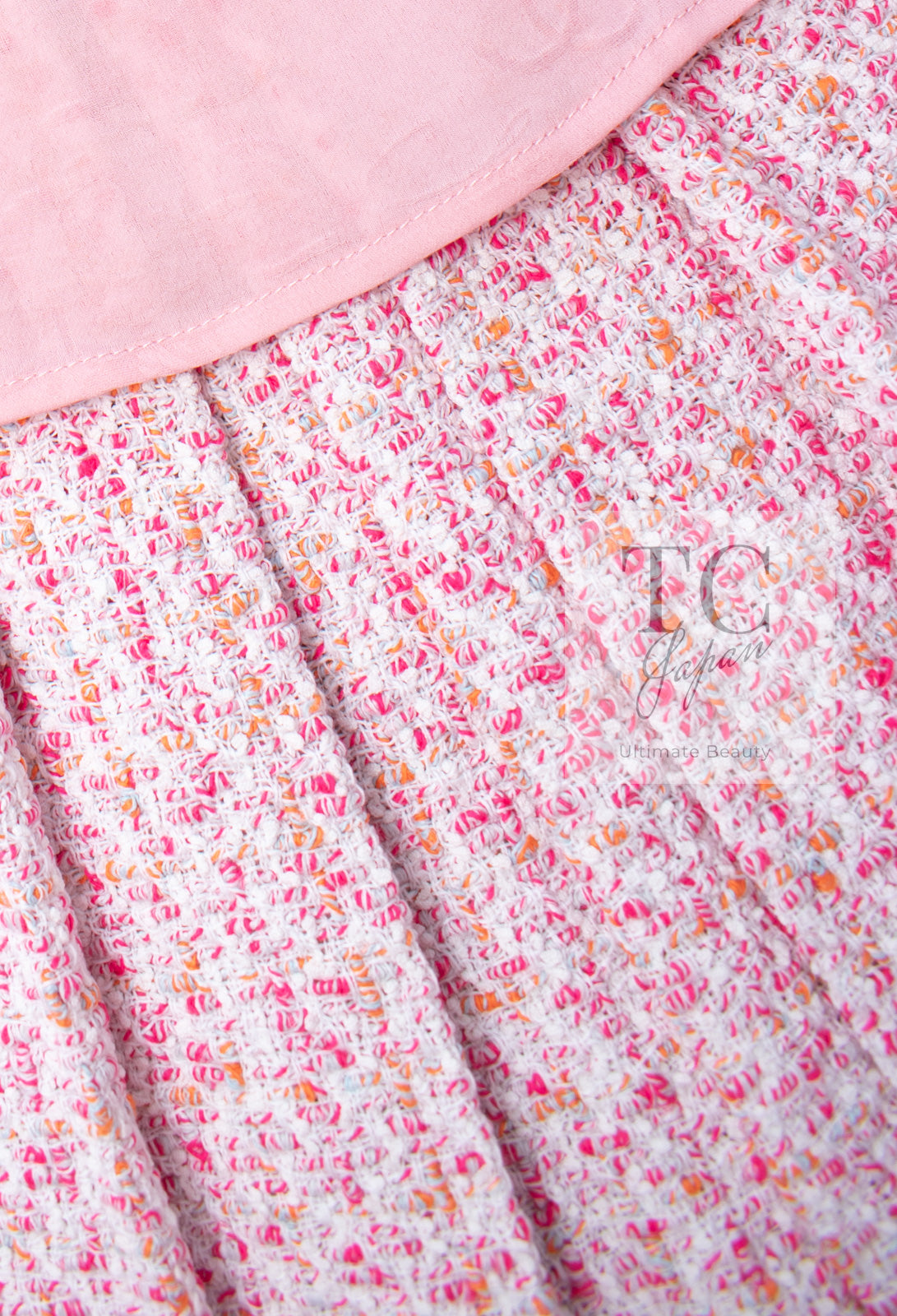 CHANEL 16S Pink Ribbon Fantasy Cotton Tweed Jacket 36 シャネル ピンク リボン ファンタジー コットン ツイード ジャケット 即発