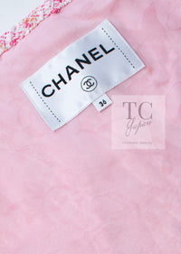 CHANEL 16S Pink Ribbon Fantasy Cotton Tweed Jacket 36 シャネル ピンク リボン ファンタジー コットン ツイード ジャケット 即発