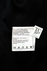 CHANEL 11PF Black Wool Gripoix Buttons Double Jacket Coat 36 シャネル ブラック ウール グリポア 宝石 ボタン ジャケット コート 即発