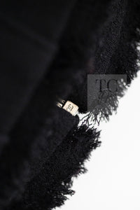 CHANEL 13C Black Flare Sleeves Wool Zipper Tweed Jacket 36 シャネル ブラック フレアスリーブ ウール ジッパー ジャケット 即発