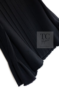 CHANEL 13C Black Flare Sleeves Wool Zipper Tweed Jacket 36 シャネル ブラック フレアスリーブ ウール ジッパー ジャケット 即発