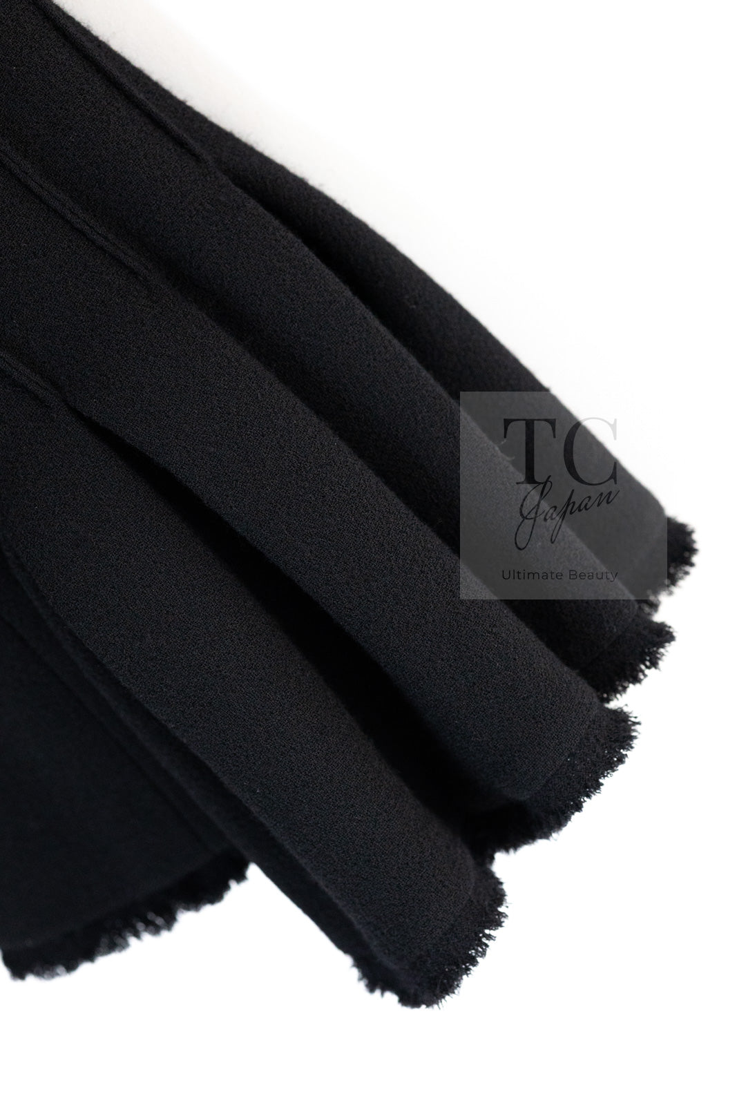 CHANEL 13C Black Flare Sleeves Wool Zipper Tweed Jacket 36 シャネル ブラック フレアスリーブ ウール ジッパー ジャケット 即発