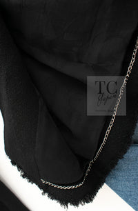 CHANEL 13C Black Flare Sleeves Wool Zipper Tweed Jacket 36 シャネル ブラック フレアスリーブ ウール ジッパー ジャケット 即発