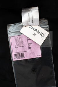 CHANEL 13C Black Flare Sleeves Wool Zipper Tweed Jacket 36 シャネル ブラック フレアスリーブ ウール ジッパー ジャケット 即発