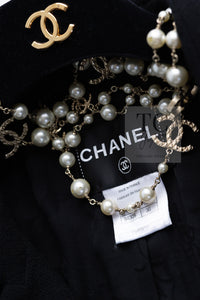 CHANEL 13C Black Flare Sleeves Wool Zipper Tweed Jacket 36 シャネル ブラック フレアスリーブ ウール ジッパー ジャケット 即発