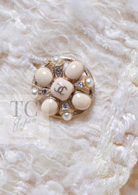 CHANEL 06A Ivory Off White Lesage Tweed Skirt 40 シャネル アイボリー オフホワイト ルサージュ ツイード スカート 即発