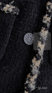 CHANEL 06A Black Trimming Wool Tweed Jacket 38 シャネル ブラック トリミング ウール ツイード ジャケット 即発