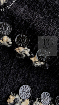 CHANEL 06A Black Trimming Wool Tweed Jacket 38 シャネル ブラック トリミング ウール ツイード ジャケット 即発
