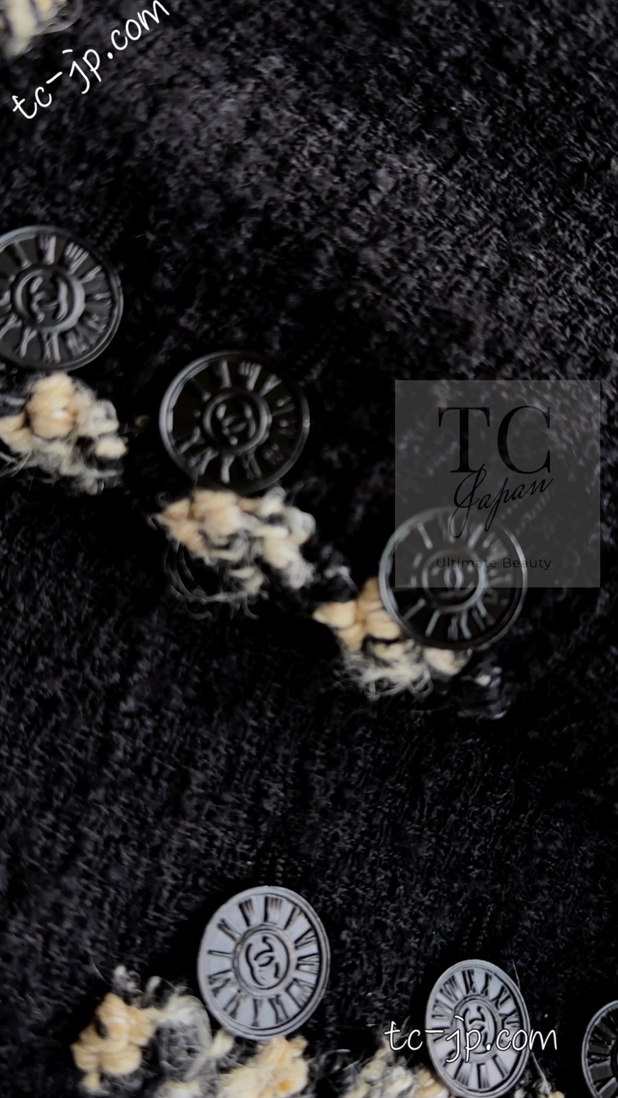CHANEL 06A Black Trimming Wool Tweed Jacket 38 シャネル ブラック トリミング ウール ツイード ジャケット 即発