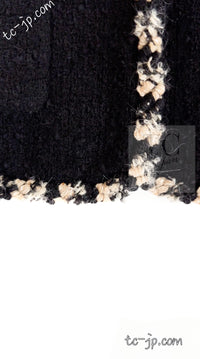 CHANEL 06A Black Trimming Wool Tweed Jacket 38 シャネル ブラック トリミング ウール ツイード ジャケット 即発