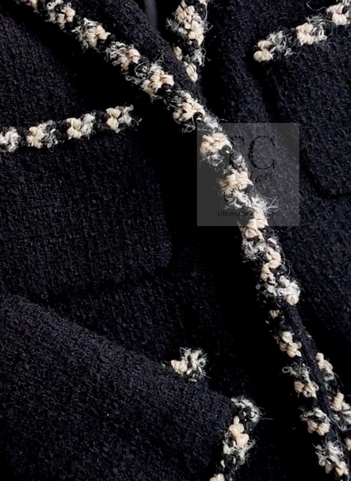 CHANEL 06A Black Trimming Wool Tweed Jacket 38 シャネル ブラック トリミング ウール ツイード ジャケット 即発