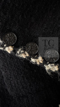 CHANEL 06A Black Trimming Wool Tweed Jacket 38 シャネル ブラック トリミング ウール ツイード ジャケット 即発