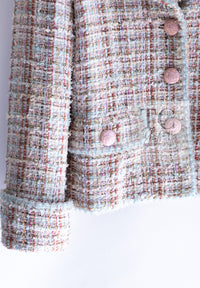 CHANEL 13C Rose Garden Lesage Pink Jacket Skirt Suit 38 シャネル ローズガーデン ルサージュ ピンク ジャケット スカート スーツ 即発