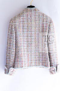 CHANEL 13C Rose Garden Lesage Pink Jacket Skirt Suit 38 シャネル ローズガーデン ルサージュ ピンク ジャケット スカート スーツ 即発