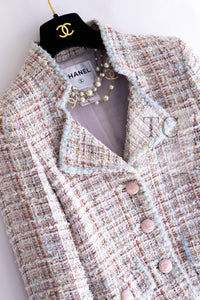 CHANEL 13C Rose Garden Lesage Pink Jacket Skirt Suit 38 シャネル ローズガーデン ルサージュ ピンク ジャケット スカート スーツ 即発