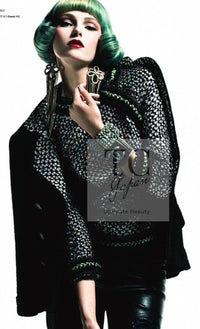 CHANEL 10PF Black Silk Wool Sequin Embellished Trim Tweed Double Jacket 38 シャネル ブラック シルク ウール スパンコール ツイード ダブル ジャケット 即発