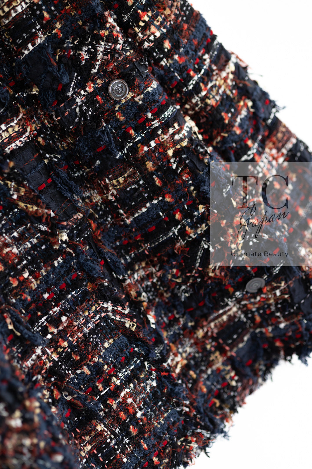 CHANEL 07A Brown Multicolor Tweed Jacket 38 シャネル ブラウン マルチカラー ツイード ジャケット 即発