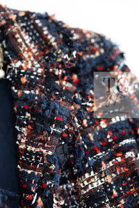 CHANEL 07A Brown Multicolor Tweed Jacket 38 シャネル ブラウン マルチカラー ツイード ジャケット 即発