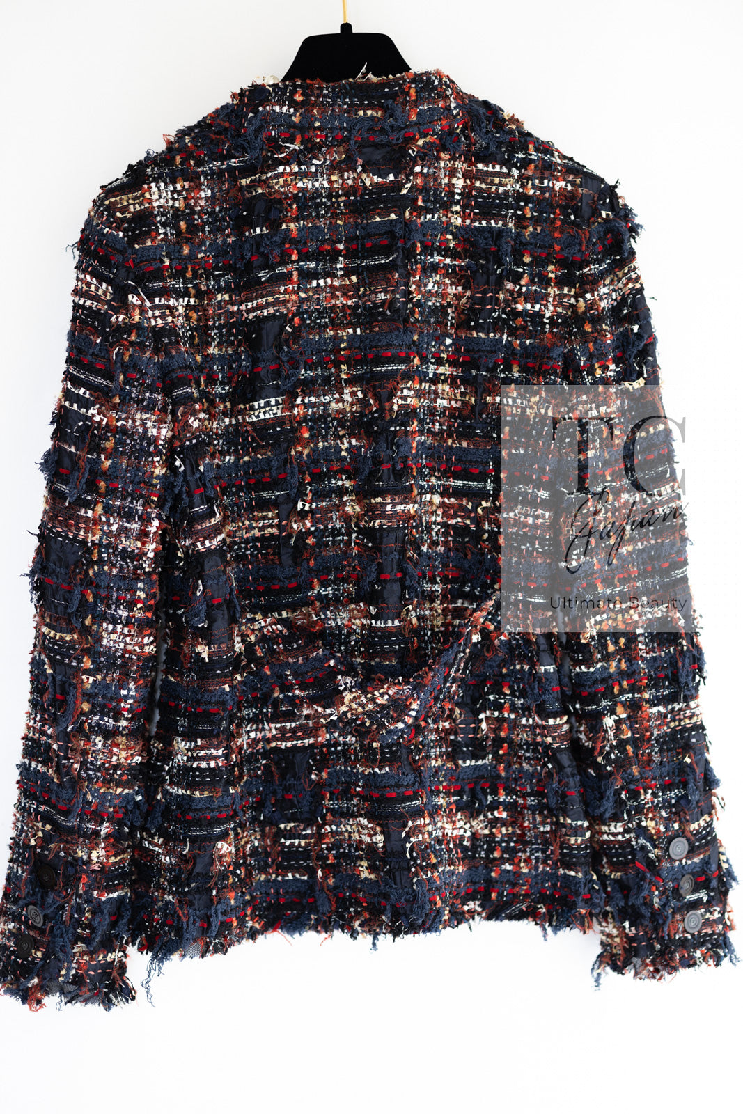 CHANEL 07A Brown Multicolor Tweed Jacket 38 シャネル ブラウン マルチカラー ツイード ジャケット 即発