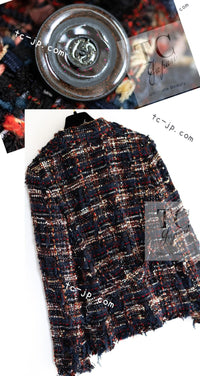 CHANEL 07A Brown Multicolor Tweed Jacket 38 シャネル ブラウン マルチカラー ツイード ジャケット 即発