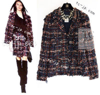 CHANEL 07A Brown Multicolor Tweed Jacket 38 シャネル ブラウン マルチカラー ツイード ジャケット 即発