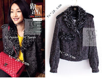 CHANEL 12A Motorcycle Wool Alpaca Tweed Jacket 38 シャネル モーターサイクル ウール アルパカ ツイード ジャケット 即発